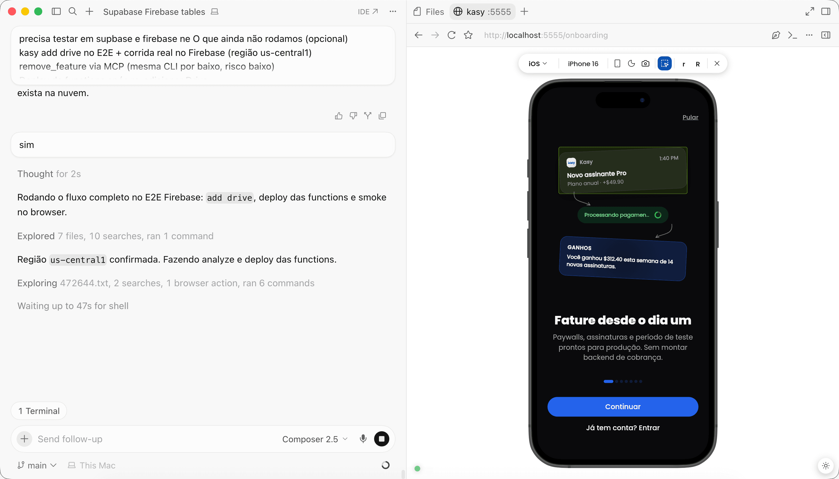 Kasy Preview Device in the browser